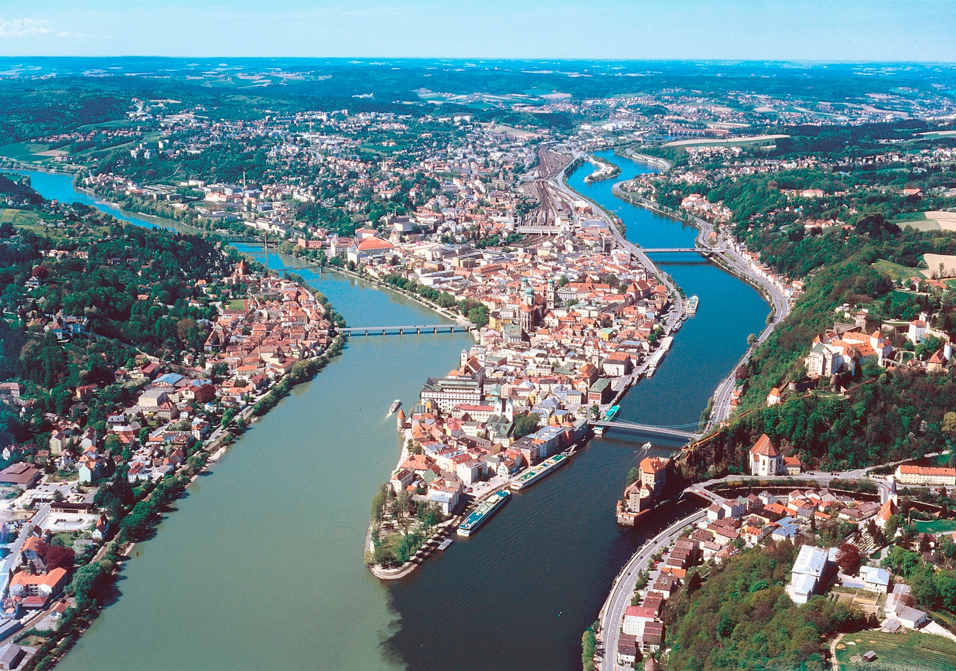 Passau z výšky